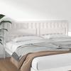 VidaXL Headboard White 205.5x4x100 Cm Solid Pine Wood 818591