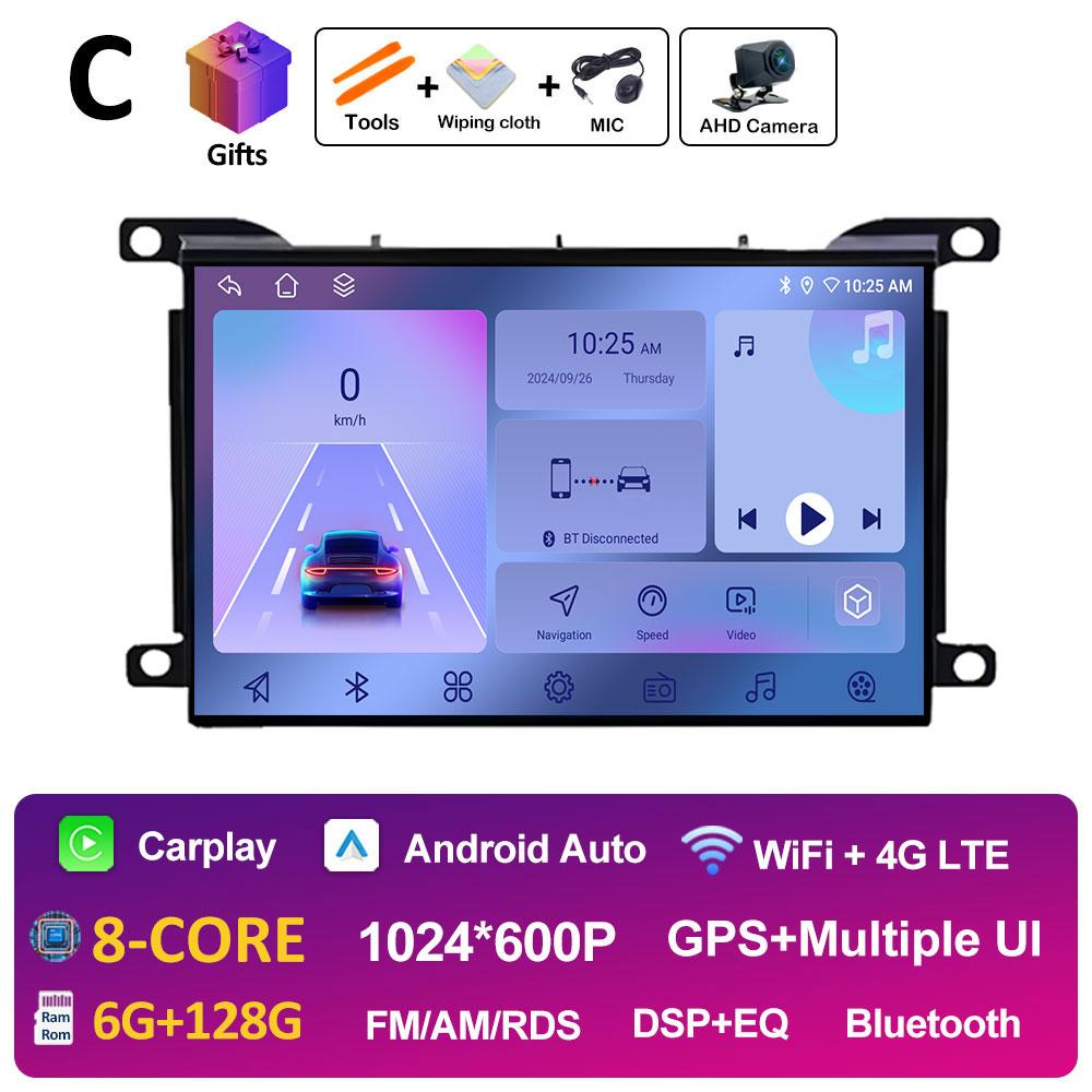 GPS Navi Bluetooth 7 дюймов для Citroen DS5 2010 2011 2012 2013 - 2017 беспроводной Carplay Android 14 Авторадио QLED IPS экран WIFI