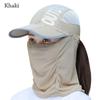 Neck Face Detachable Wide Brim UV Protection Sunshade Sun Hat Beach Cap Shade Hat Baseball Cap