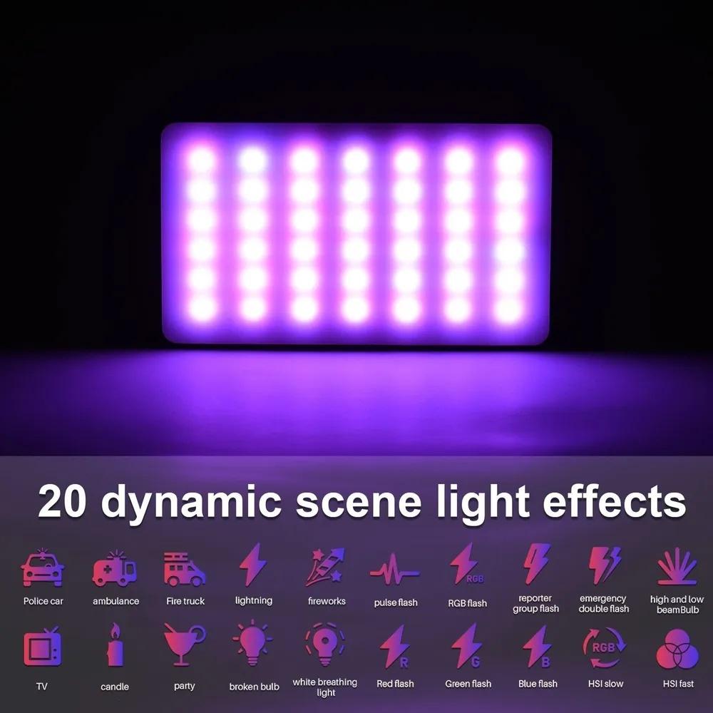 W140 RGB LED Видеосвет Комплект Карманное Освещение для Видеоконференций 2500K-9000K Регулируемая Яркость