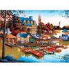 5D DIY Алмазная вышивка Дом Полный квадратный круглый алмазная живопись Городской пейзаж Вышивка крестом Мозаика Домашний декор Подарок