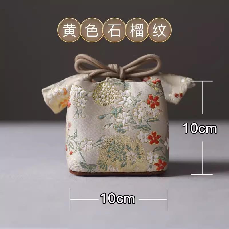 Утолщенная сумка для хранения ручной работы, дорожная сумка, чайница, чайная чашка, чайный сервиз, средняя тканевая сумка для чайника, чайный аксессуар, вышитая сумка