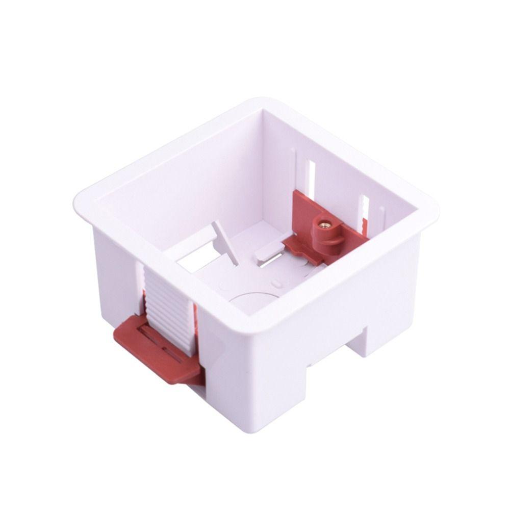 White Wall Socket Cassette Junction Box Wall Switch Box Durable Gypsum Board Lining Box  Home