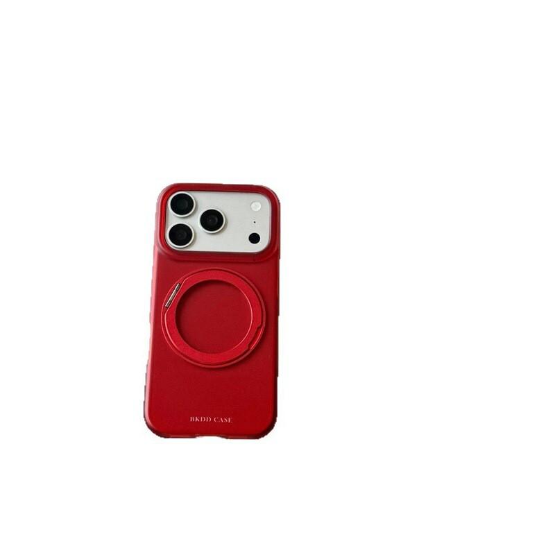 Slim Solid Color 360-Degree Rotating Stand Case With MagSafe IPhone 17 Pro Max 16 15 Series