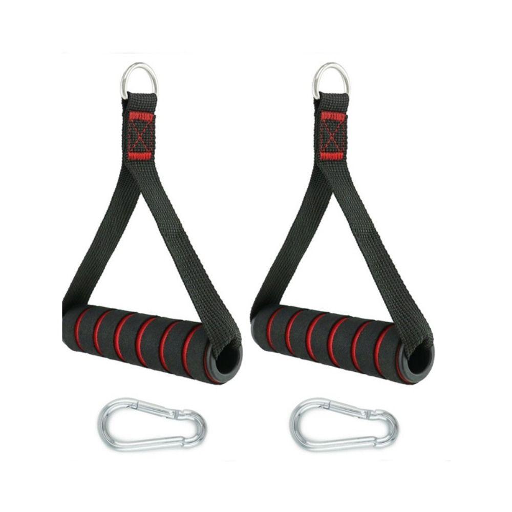 Foam Handle D-Ring Metal Gym Handles Grip D-Ring Pull Rope Handle Handle with Hook Indoor Sports