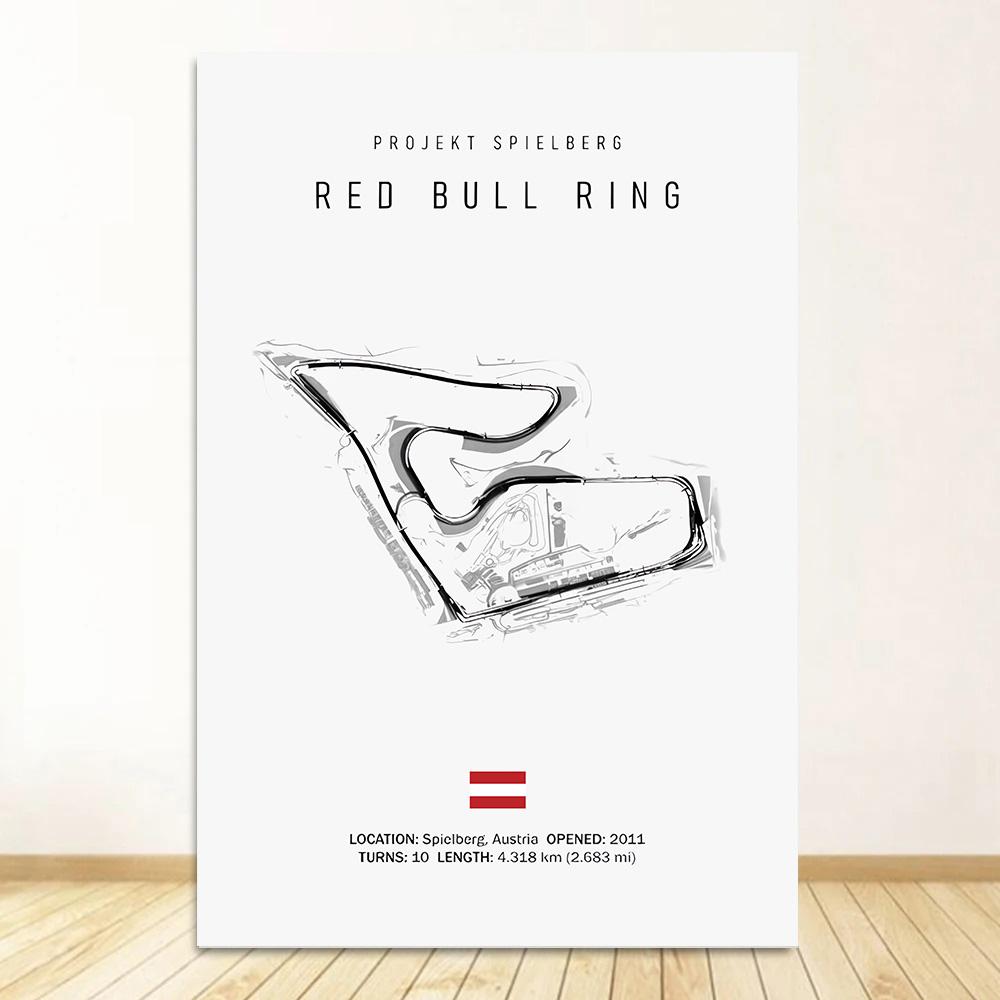 Classic Black And White Vintage Wall Art Formula 1 Imola Monaco Monza Circuit HD Oil On Canvas Posters And Home Decor Gifts