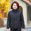 Новое зимнее хлопковое пальто с лацканами для женщин среднего возраста: Повседневная короткая куртка для мам и пожилых