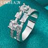 925 Sterling Silver Zircon 7-10# Ring For Women Fashion Charm Jewelry MR028