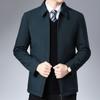 Zipper Simple Middle-aged and Elderly Dad Clothes Office Jacket Men's Suit Jacket New Jacket Men's Casual Jacket