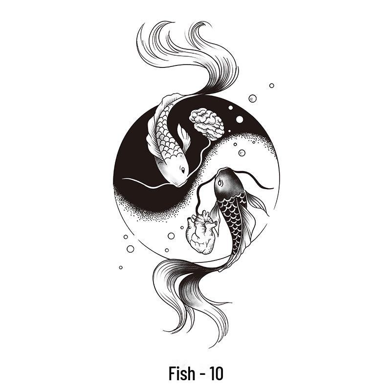 "Waterproof Semi-Permanent Herbal Tattoo Stickers for Men and Women - Durable Text Simulation Spot Tattoos"