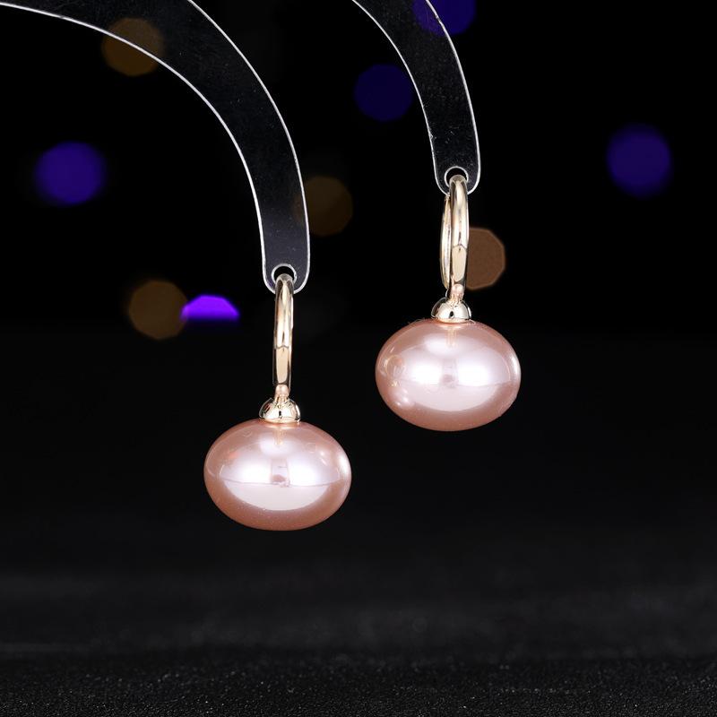 Осенью и зимой популярный цвет Ankola красный темперамент серьги нишевый дизайн простой и универсальный новые жемчужные серьги