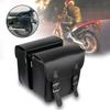 2 Piece/set Tool Storage Pouch Large Capacity Motorcycle Saddle Bag Motorbike Side Bags PU Leather Multi-functional