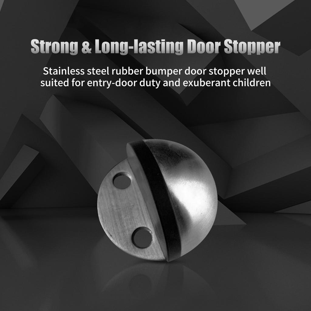 Дверной стопор Полукупольный напольный монтаж Сверление и самоклеящийся дверной стопор для защиты стен Стена