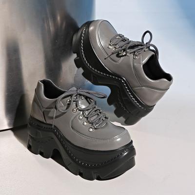 Мода Мода Внутреннее Увеличение Роста Женская Платформа Спорт Одинарные Супер Мягкие Высокие Каблуки