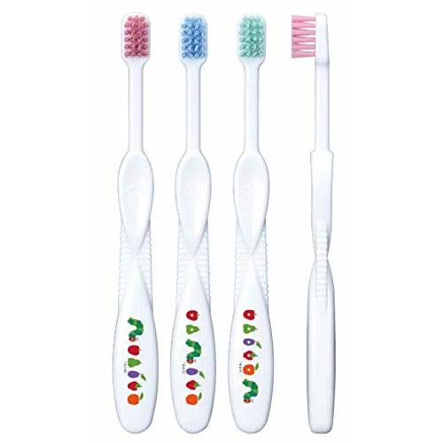 Eric Carle Ci Kids Toothbrush Set of 3 (1 each of Pink, Blue, and Green)