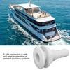 White Injection Molded Polypropylene Thru Hull Fitting Hose Coupling  Boat Drainage