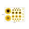 Новые 2 листа 25x70 см самоклеящиеся декоративные наклейки на стену с изображением подсолнуха для гостиной, спальни, кухни, домашнего декора стен