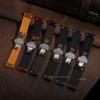 Шитый ремешок для часов из коровьей кожи для Seiko 18мм 19мм 20мм 21мм 22мм 24мм Винтажный кожаный ремешок для часов Браслет на запястье с бабочкой