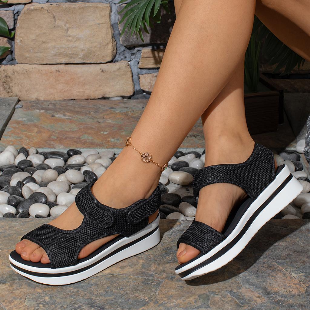 Fashion Women's Shoes Summer 2024 Comfort Casual Sport Sandals Women Beach Wedge Women Platform Sandals Roman Sandals Plus Size