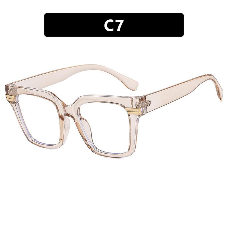 Thick Frame Oversized Square Reading Glasses Women Men Blue Light Protection Big Black Eyeglasses Transparent Computer Glasses