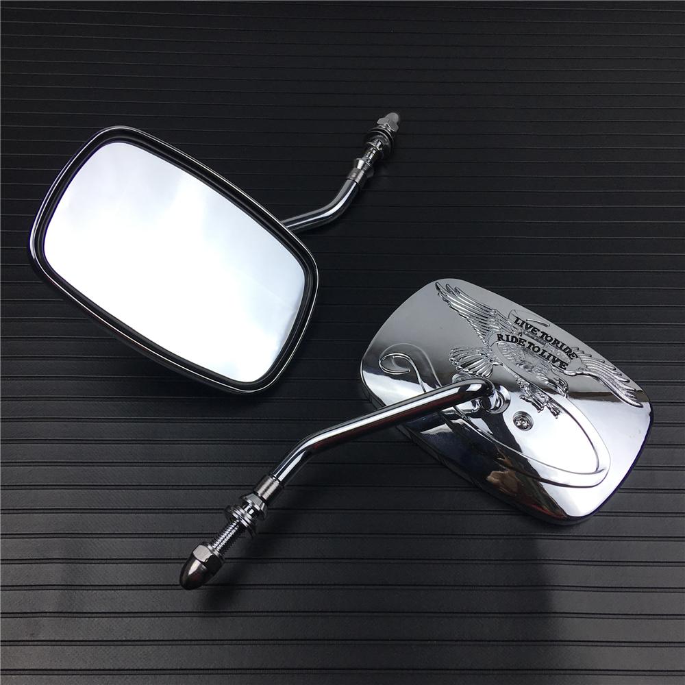 Мотоциклетные запчасти Зеркала заднего вида Для Harley street sports chopper cruiser Eagle Spirit Live to Ride