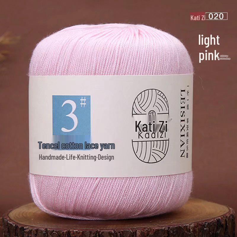 Пряжа Tencel Хлопок Кружево для Летнего Вязания Крючком и DIY - Нет. 3