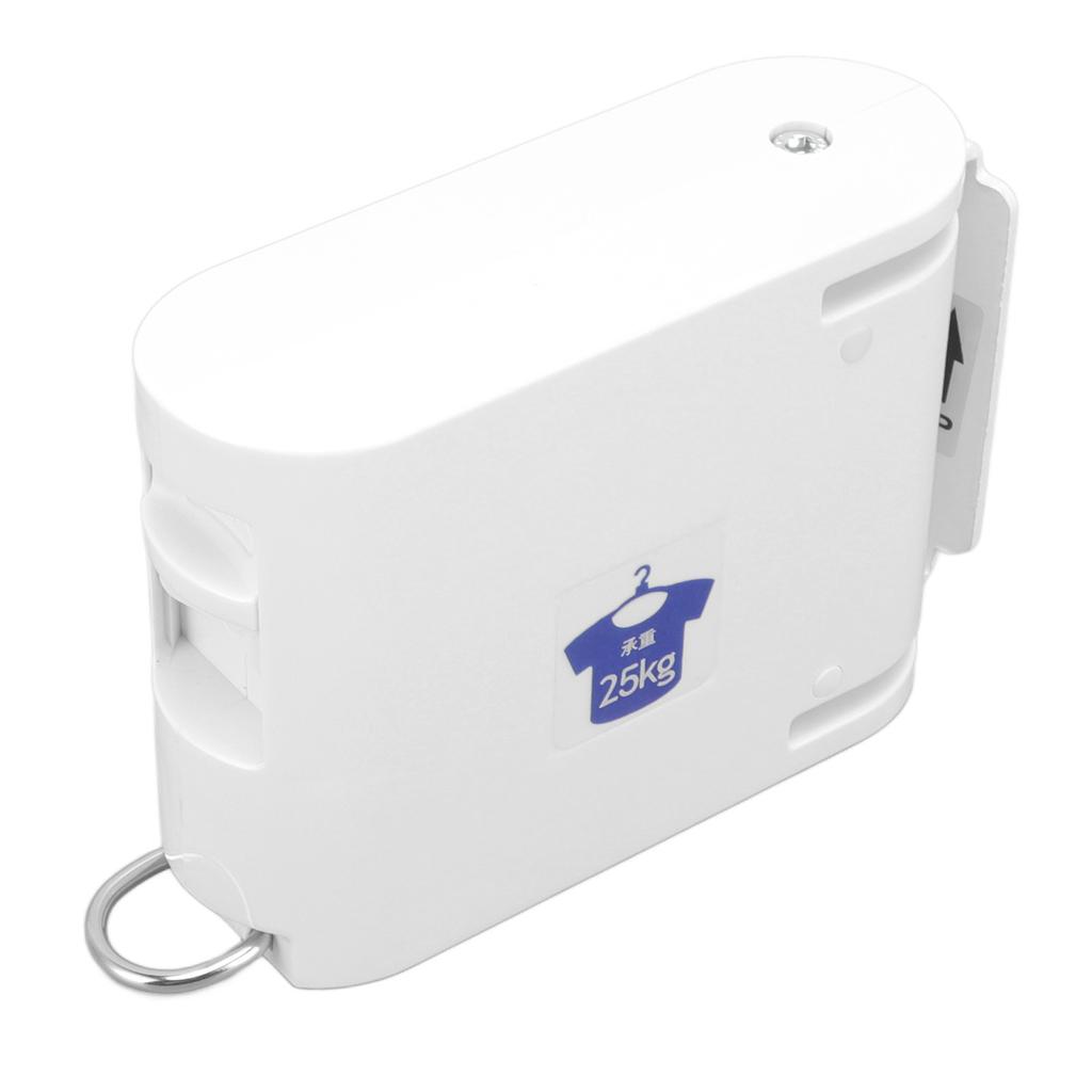 4.2m Thickened Retractable Clothesline Concealed Positioning Buckle Indoor Room Wall Mounted Clothes Line White