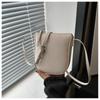 Pattern Shoulder Bag New Zipper Solid Color Crossbody Bag Genuine Leather Phone Bag Ladies New