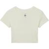 Jordan X Travis Scott Collaboration Outdoor Casual Sports Crow Neck Short Sleeve T Shirt Women T Shirt Sail Black FQ7806-133