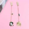 Book mark for Pages for Readers Student Panda Bookmark Panda Pendant Paper Clip Metal Bookmark