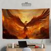Phoenix Tapestry Mtg Wall hanging decor Magic fire bird desk setup poster art custom print your own design aesthetic room accessory