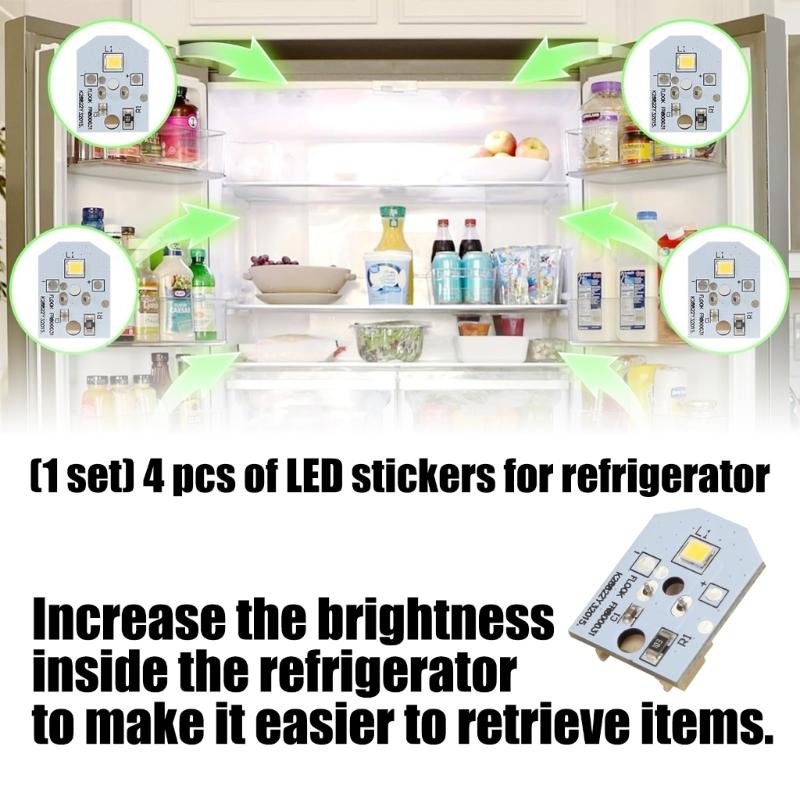 4 шт. светодиодные лампы для замены PS4704284 3033142 EAP12172918 AP6261806 для подсветки внутри холодильника