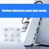 8-IN-2 USB C+USB3.0 Hub 8 Port USB Splitter Extended 3xUSB2.0+1xUSB3.0+1xType C Card Reader Adapter for PC Keyboards