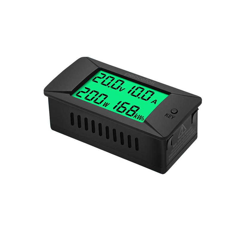 DC 0-300V 0-300A 100A 200A Voltmeter Ammeter Wattmeter Digital LCD Voltage Amps Power Energy Multi-Function Battery Tester