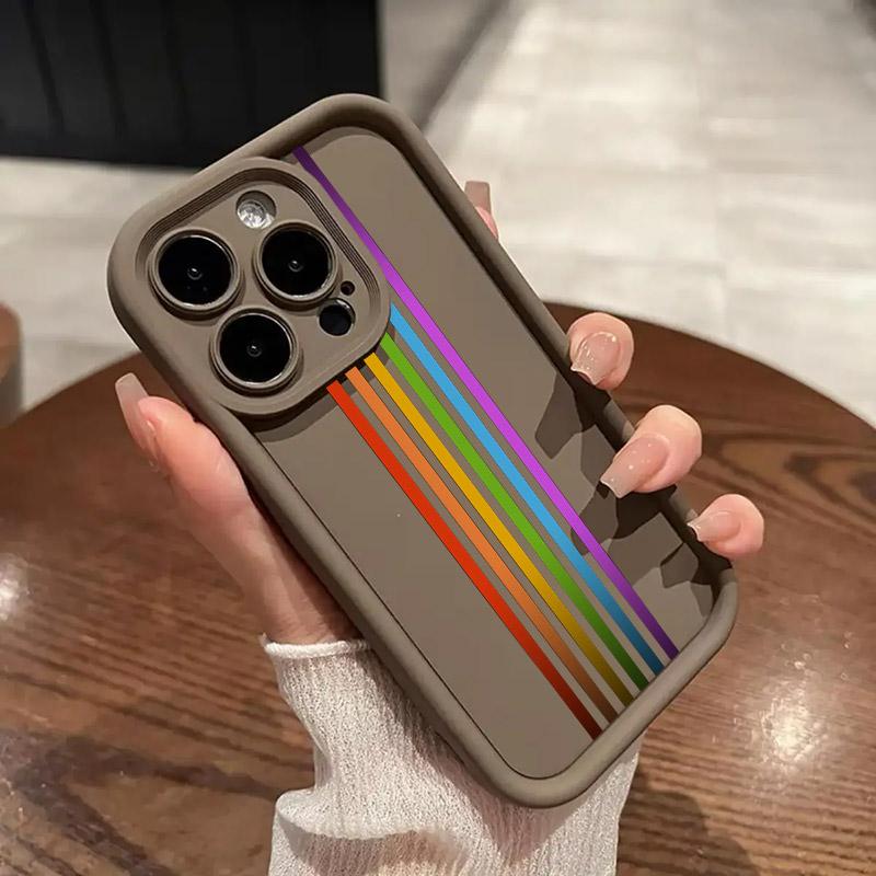 LGBT Rainbow Pride Flag Lesbians Soft TPU Case For iPhone 16 15 11 13 14 12 Pro Max 15 Plus Mini Case 16Pro Silicone Phone Cover