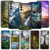 Чехол для телефона Природа Лес Пляж Восход Горы Для Samsung Galaxy S25 S24 S23 FE S22 Ultra S20 S21 5G S10 Plus S10E