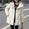 Женское зимнее пальто, теплая куртка с капюшоном, женские утепленные легкие пальто, женская верхняя одежда
