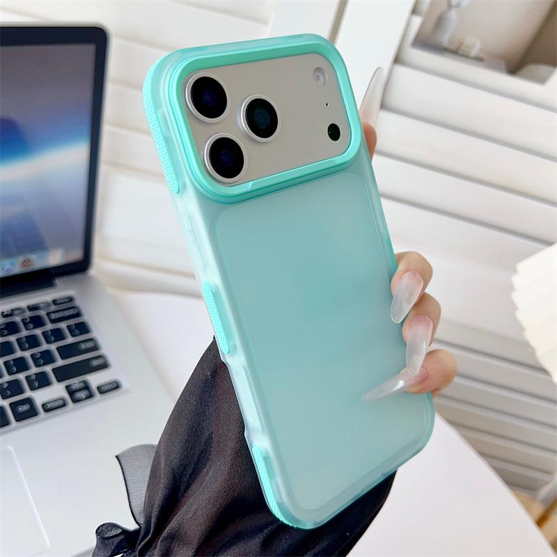 Роскошный матовый полупрозрачный чехол для iPhone 17 Air 16 E 15 14 Plus 13 12 11 Pro Max, противоударный, противоскользящий, матовый, бронированный