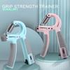 Grip Strength Trainer with Adjustable Resistance - Non-Slip Handle, Injury Recovery, Hand Exerciser Strengthener for Men