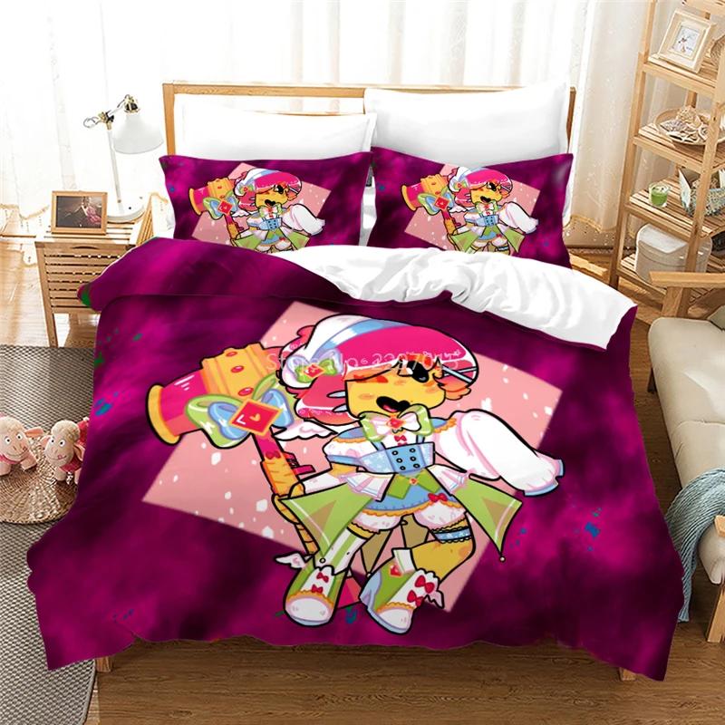 3D мультяшный игровой узор пододеяльник с наволочкой детский комплект постельного белья односпальный двуспальный двуспальный двуспальный двуспальный для декора спальни