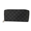 Used 12564 Zippy Wallet Vertical N63095 7940 New Zip Around RFID Current Model Damier Graphite Noir Men's from Japan