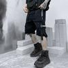 2021 летние шорты брюки-карго мужские Harajuku модная уличная одежда хип-хоп панк мужские брюки с лентой Techwear спортивная одежда в стиле милитари