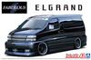 Aoshima Bunka Kyozai Масштаб Серия Тюнингованных Автомобилей 43 Nissan Fabless APE50 Elgrand 2000 Пластиковый Моделистский Набор 1/24 Нет. (Формованный цвет)