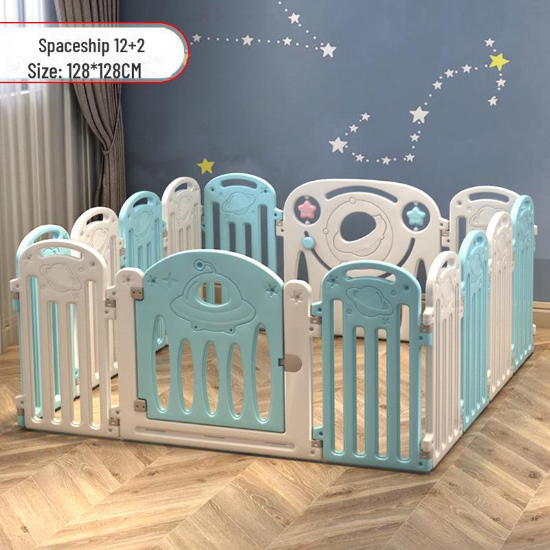 Детский безопасный манеж с ковриком для ползания в помещении и защитой от падений