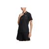Adidas Color Blocked Collar Pullover Polo Shirt Women Tops Black HS9983