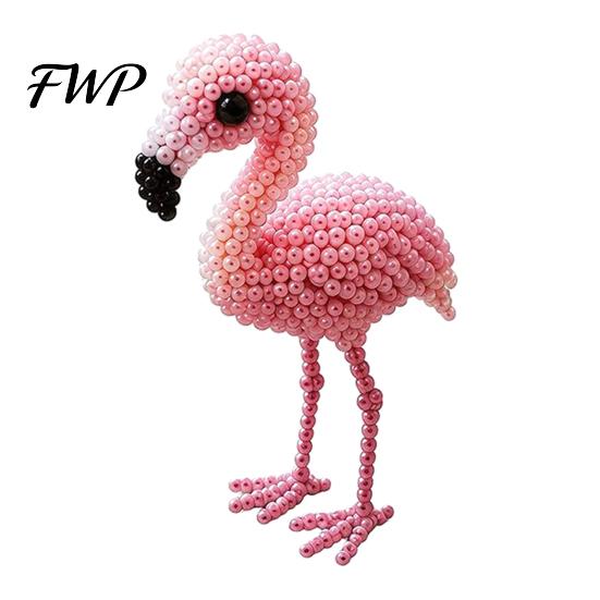 Kids Bead Kit DIY Bird Beading Kit, 3D Animal Craft with Colorful Beads Beginner Set Accessories, Cute Beaded Project for Adults And Teens Creative