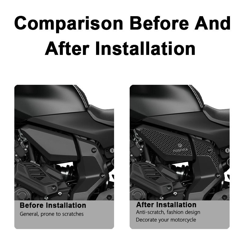 POSFIRA Motorcycle Frame Stickers Vinyl Decals for Yamaha MT07 MT 07 2025 MT-07 Motorbike Fairing Decoration Accessories
