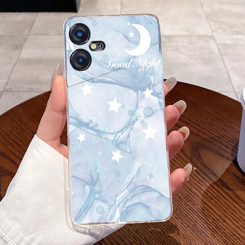 Чехол для Tecno Pova Neo 3 Чехол LH6n Силиконовый Эстетичный Модный Милый Кот Задняя Крышка Tecno Pova Neo 3 Прозрачный Чехол для Телефона