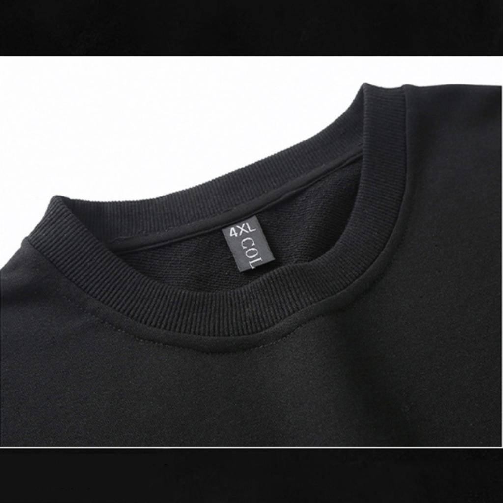 Сплошной цвет свитшот с круглым вырезом без капюшона, мужская футболка больших размеров, футболка Fat Guy, простой повседневный размер 4XL-10XL