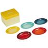 Керамическая мини-овальная тарелка Le Creuset Радужная Термостойкая Холодостойкая Совместима с микроволновой печью и духовкой Набор из 5 тарелок